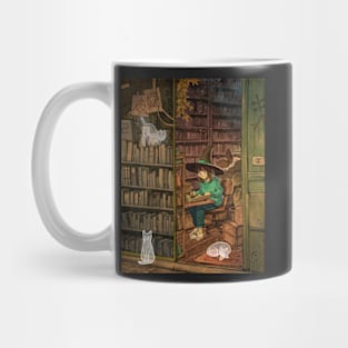 Studying at the Library Mug